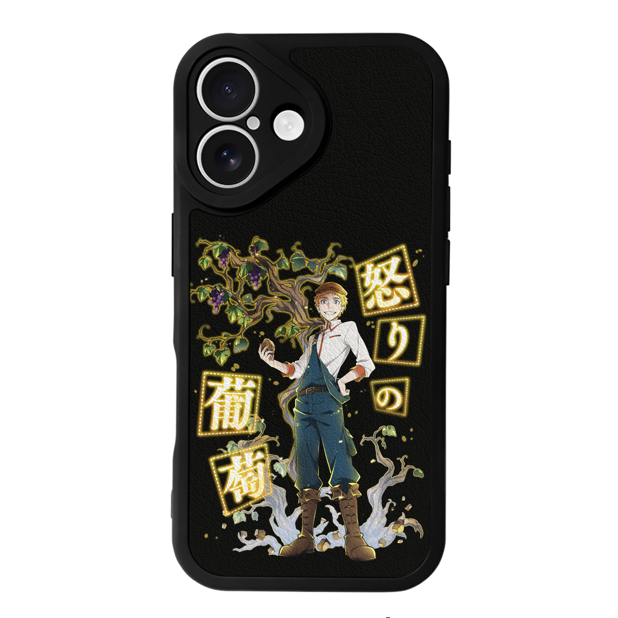 （画像用） 文豪ストレイドッグス Bungo Stray Dogs 【iPhone 16シリーズ対応】シリコンスマホケース（レザー調） 材質：シリコン